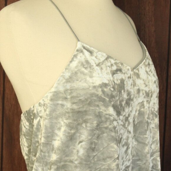 CeCe Dress, Silver Velvet Mini, Size 4, Racerback - Picture 6 of 11